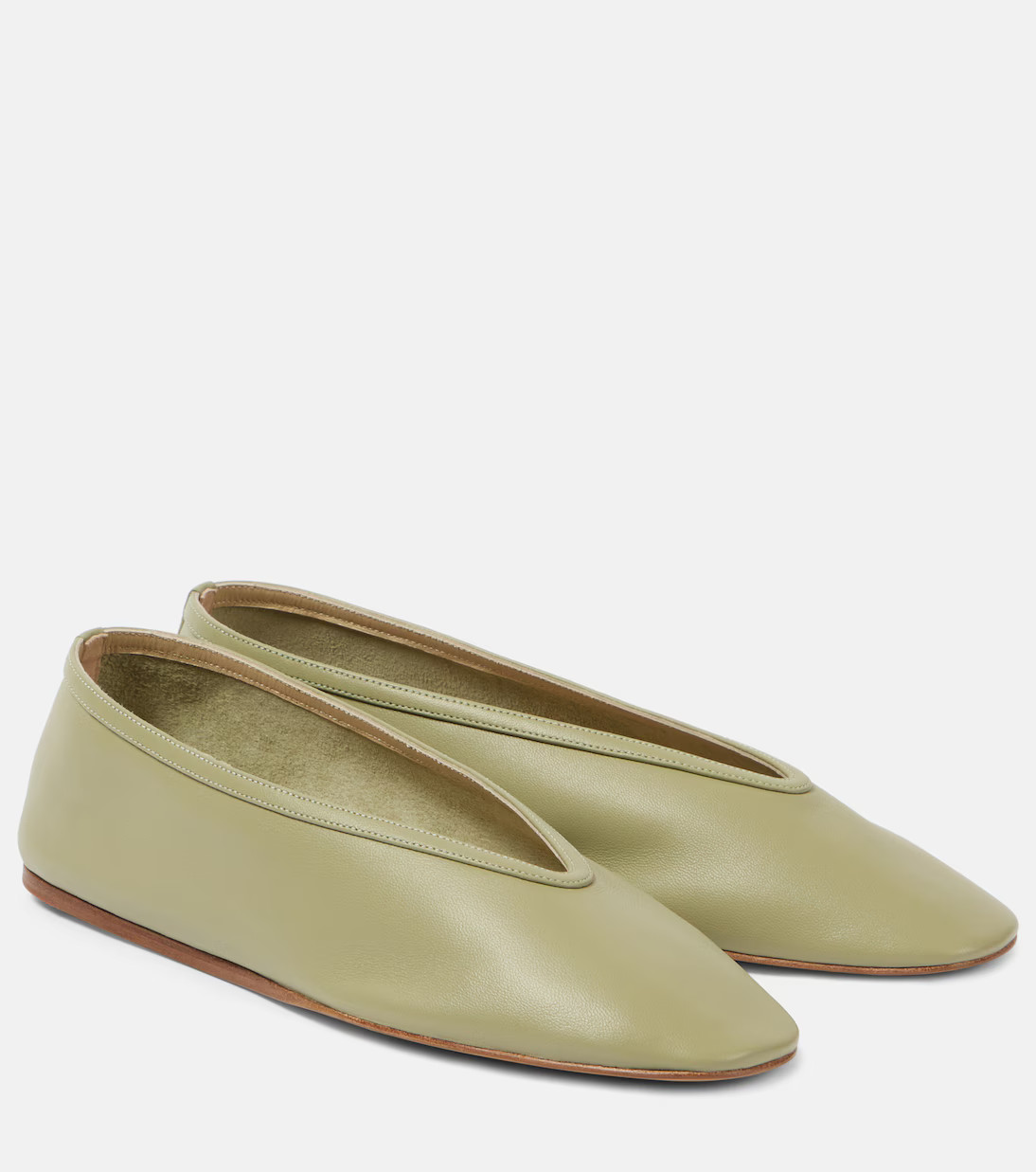 Luna leather ballet flats | Mytheresa (US/CA)