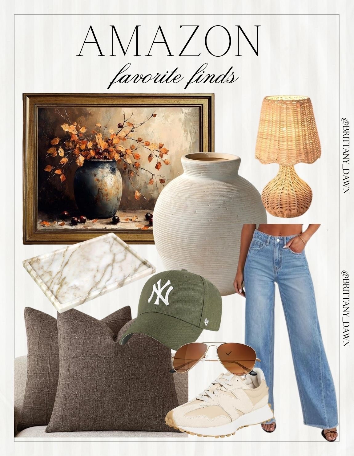 Loving these elevated Amazon cozy casual favorites! 🍂

I paired a relaxed wide-leg denim look with classic neutral home decor pieces that create such a warm, inviting feel. 👟

From textured throw pillows to chic accent lamps, these everyday staples are perfect for refreshing your space and wardrobe! ✨

#amazonfinds #casualoutfit #homedecor #fallstyle #neutralhome #amazonfashion #ltkhome #ltkstyletip

#LTKHome #LTKSeasonal