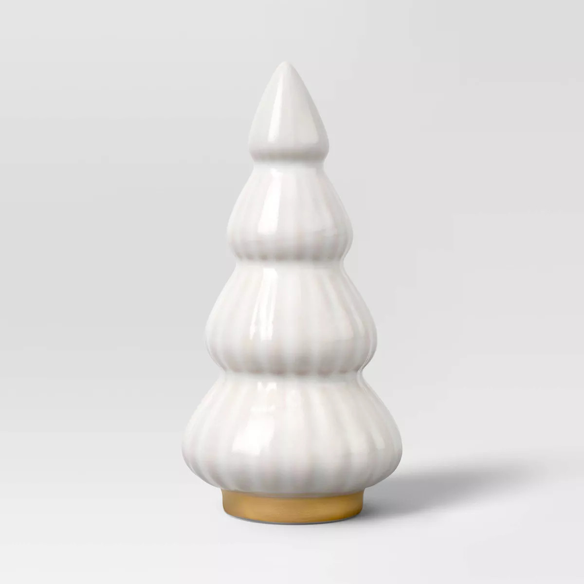 Christmas Small Scalloped Decorative Ceramic Tree Ivory - Threshold™ | Target