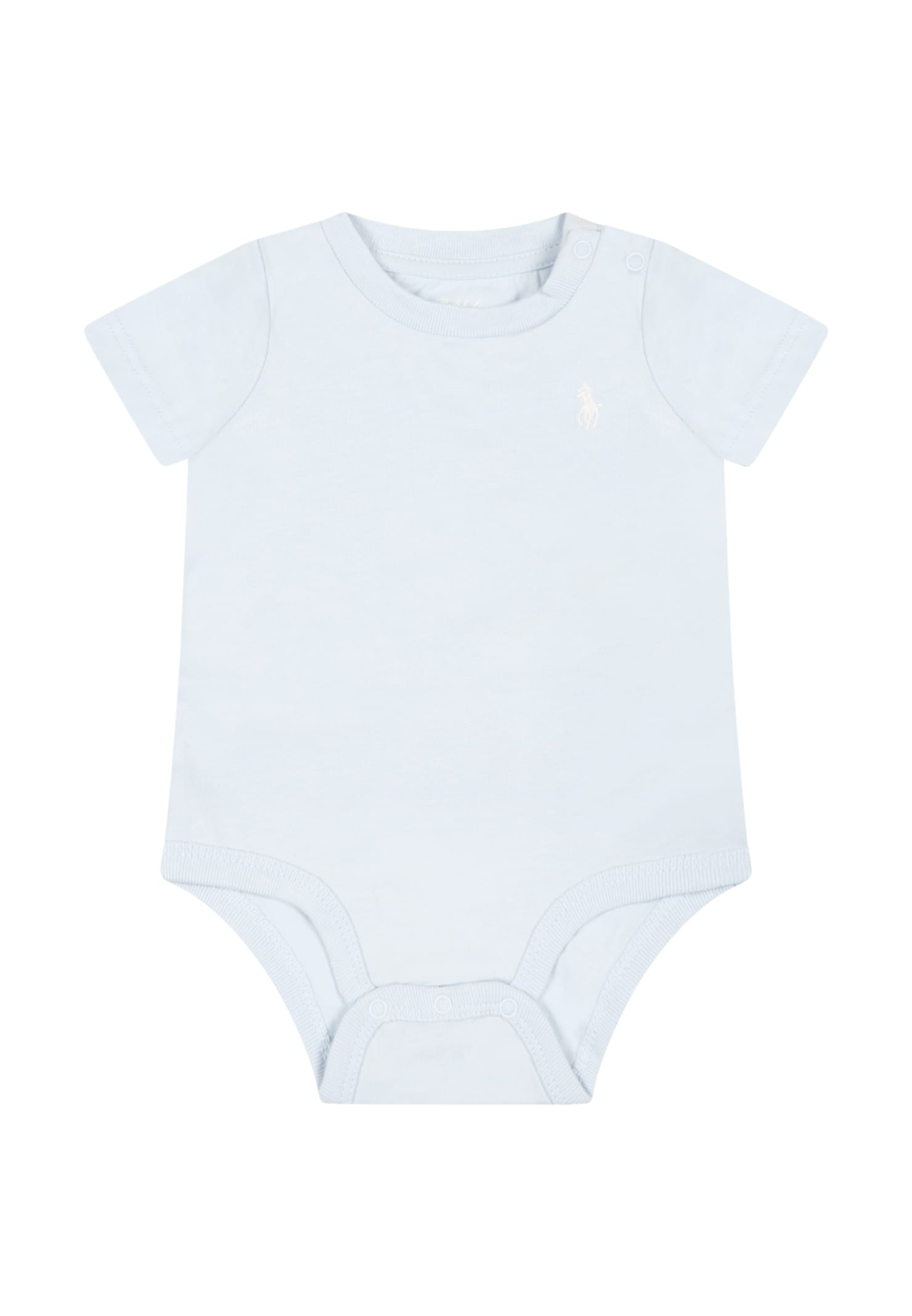 Ralph Lauren Light-blue Body For Baby Boy With Pony Logo | Italist.com US