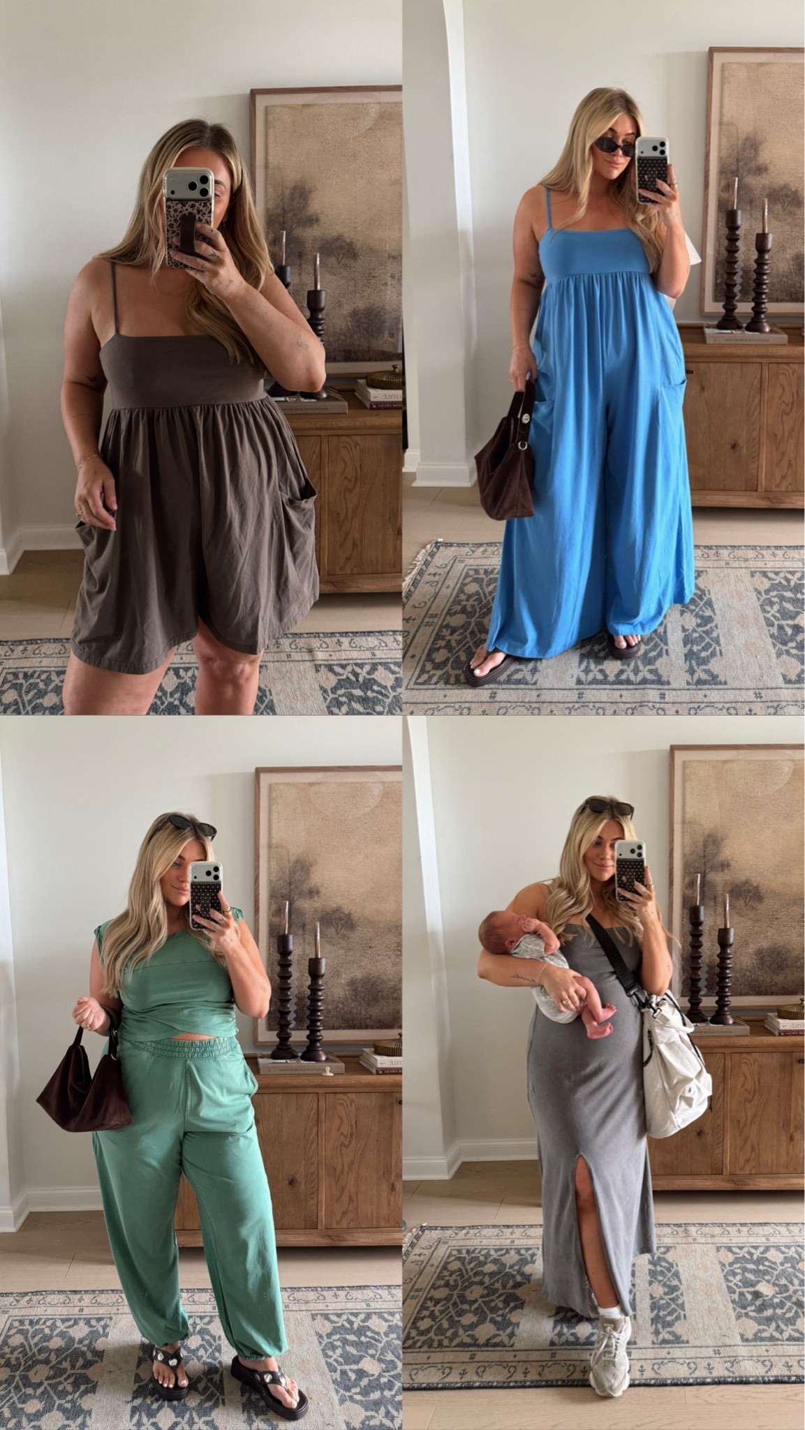 Some fave FP movement faves for summer🩵 
Short romper- XL
Blue jumpsuit- large 
Green set- XL
Dress- XL

#LTKActive #LTKMidsize #LTKmomlife