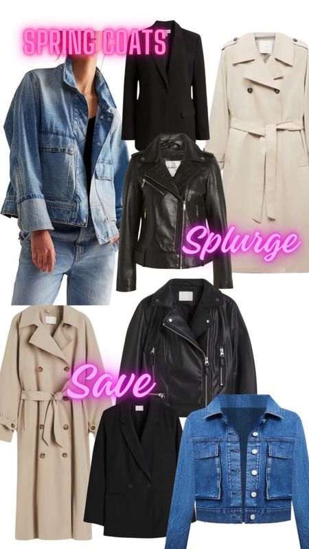 Spring coats. Splurge and Save options!! 

#LTKSeasonal #LTKstyletip #LTKover40