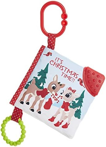 KIDS PREFERRED Rudolph The Red-Nosed Reindeer On The Go Teether Book, Soft Crinkle, Mirror, Chris... | Amazon (US)