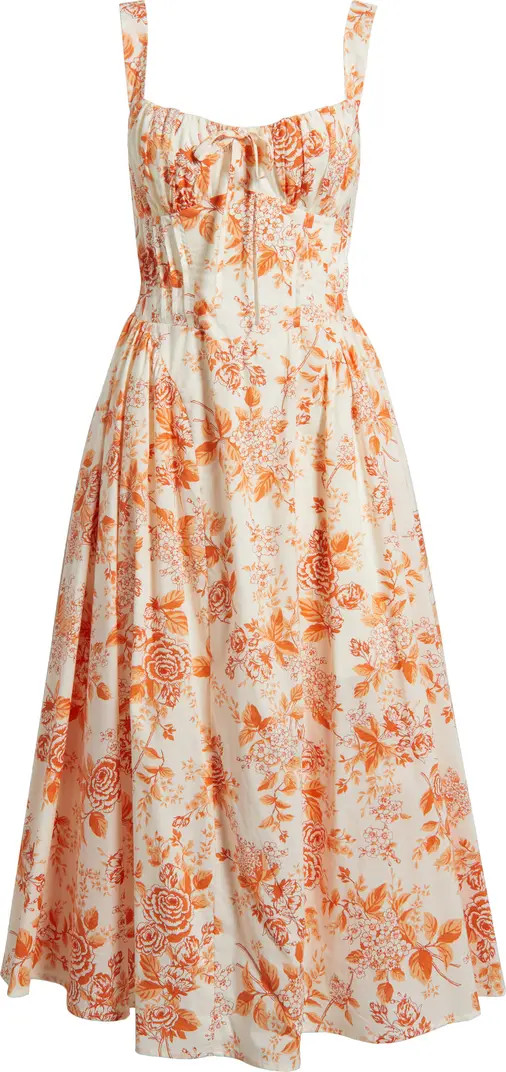 MOON RIVER Floral Print Sleeveless Maxi Dress | Nordstrom | Nordstrom