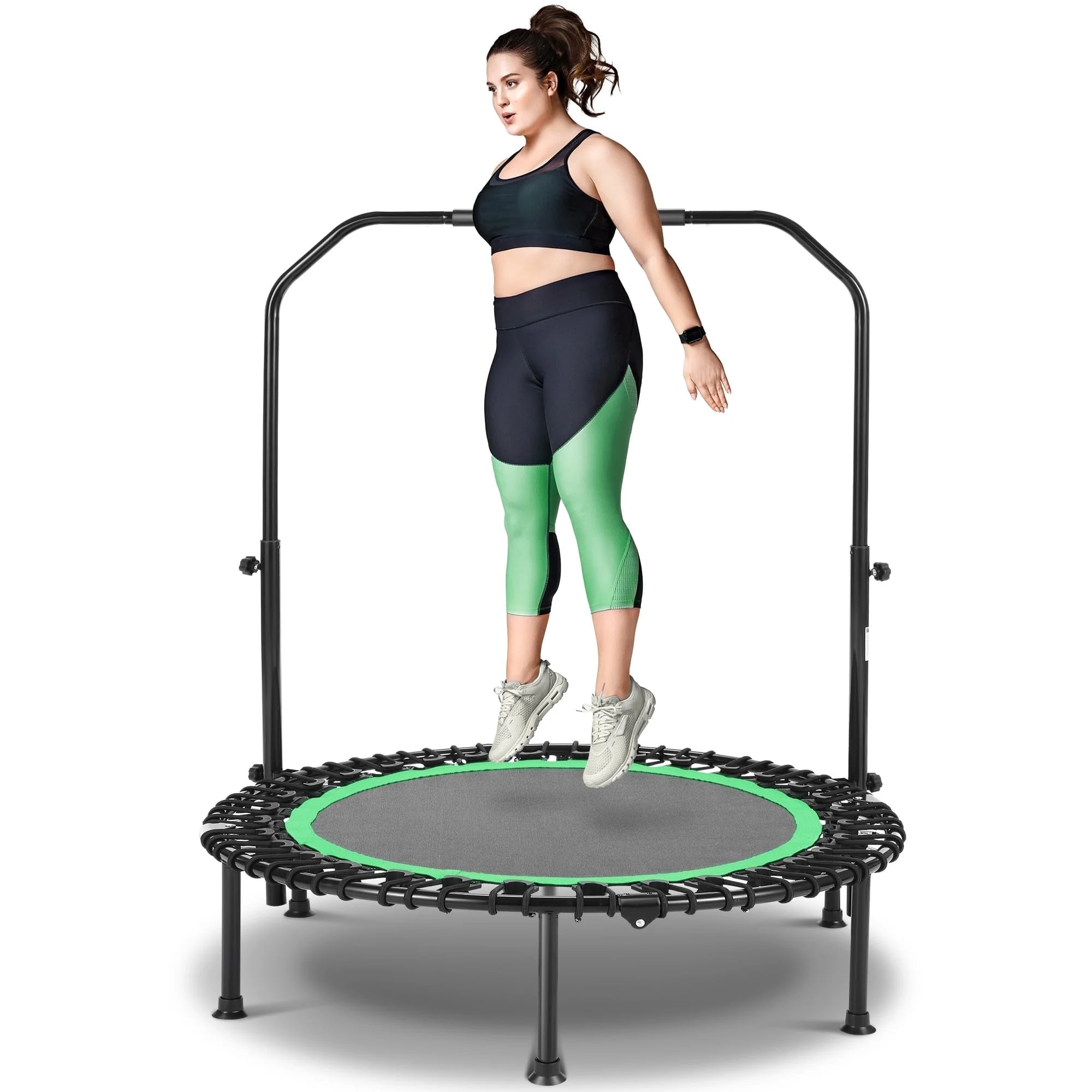 FUNMILY 40" Foldable Mini Trampoline with Bungees, Fitness Trampoline Workout Max Load 450lbs, Ad... | Walmart (US)