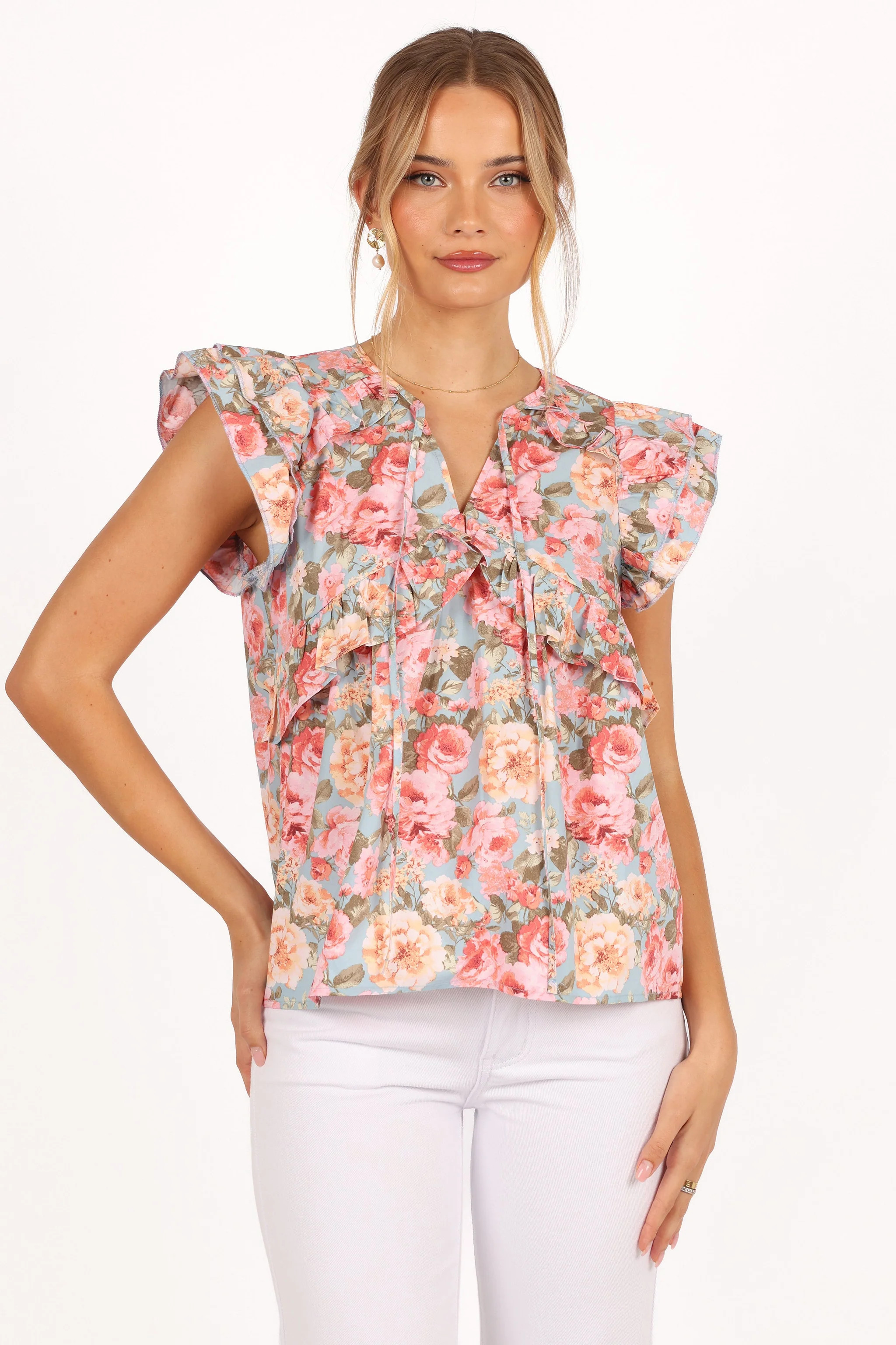 Gracey Top - Vintage Blue | Petal & Pup (US)