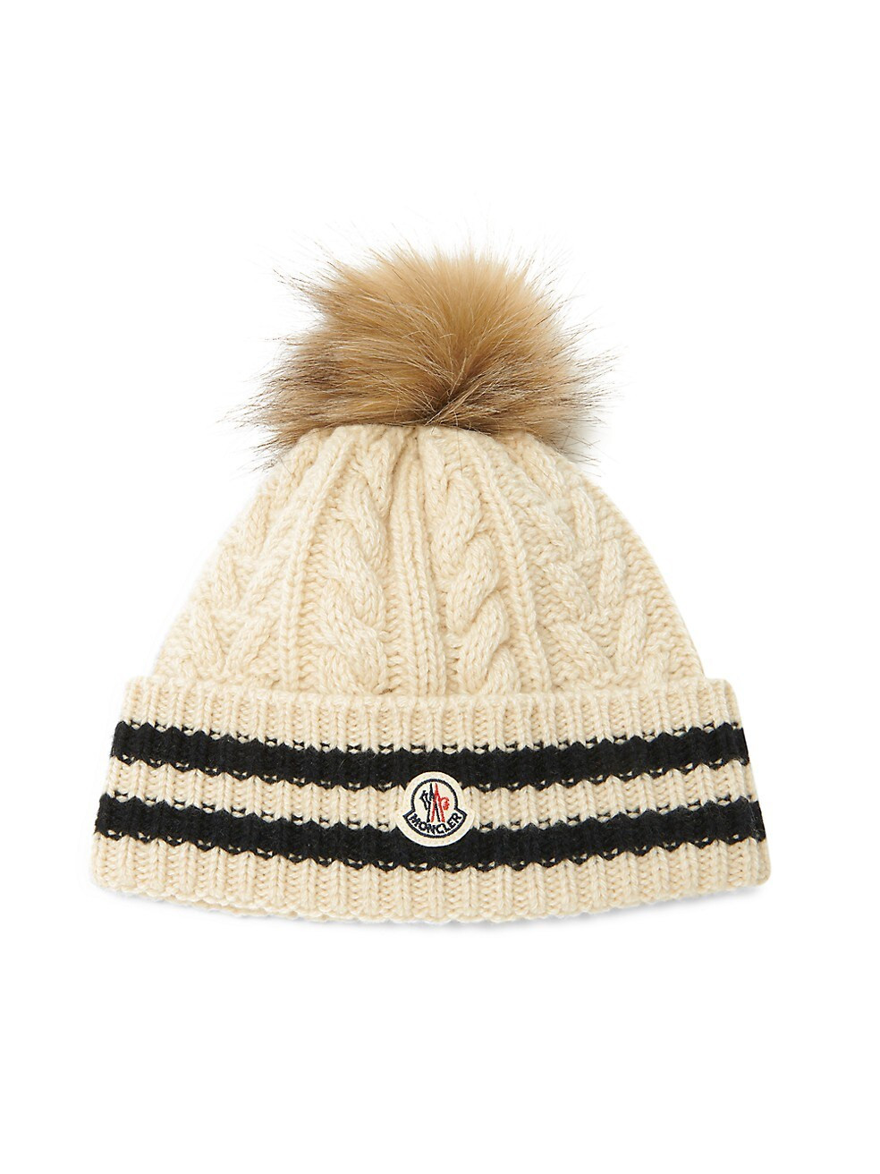 Moncler Mainline Faux Fur &amp; Cashmere Beanie | Saks Fifth Avenue