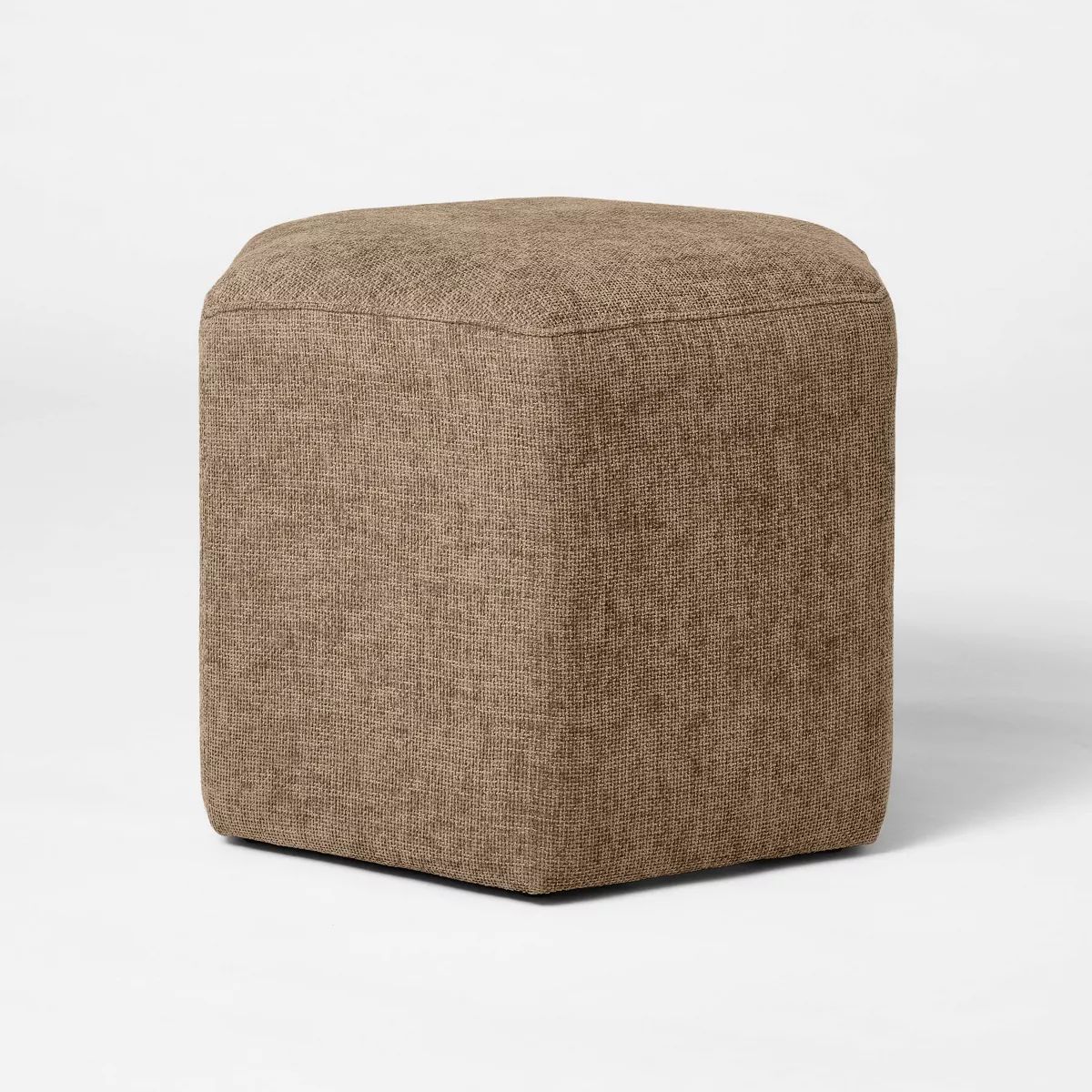 Hex Upholstered Ottoman Tan - Threshold™ designed with Studio McGee | Target