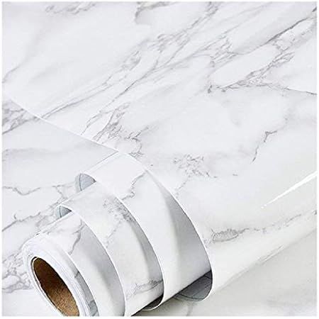 Marble Self Adhesive Paper 24" X 78.7" Granite Look Effect Peel and Stick Paper Decorative Self-A... | Amazon (US)