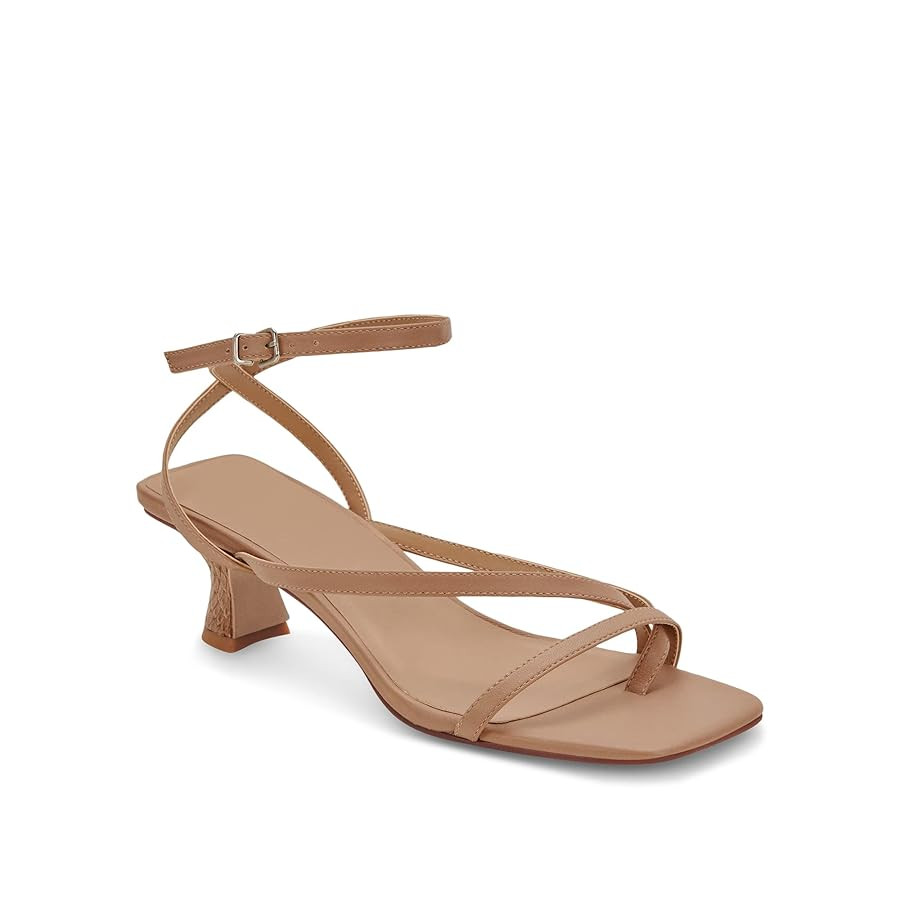 Juliet Holy Womens Strappy Sandals Kitten Heel Open Toe Slingback Ankle Strap Wedding Party Summe... | Amazon (US)