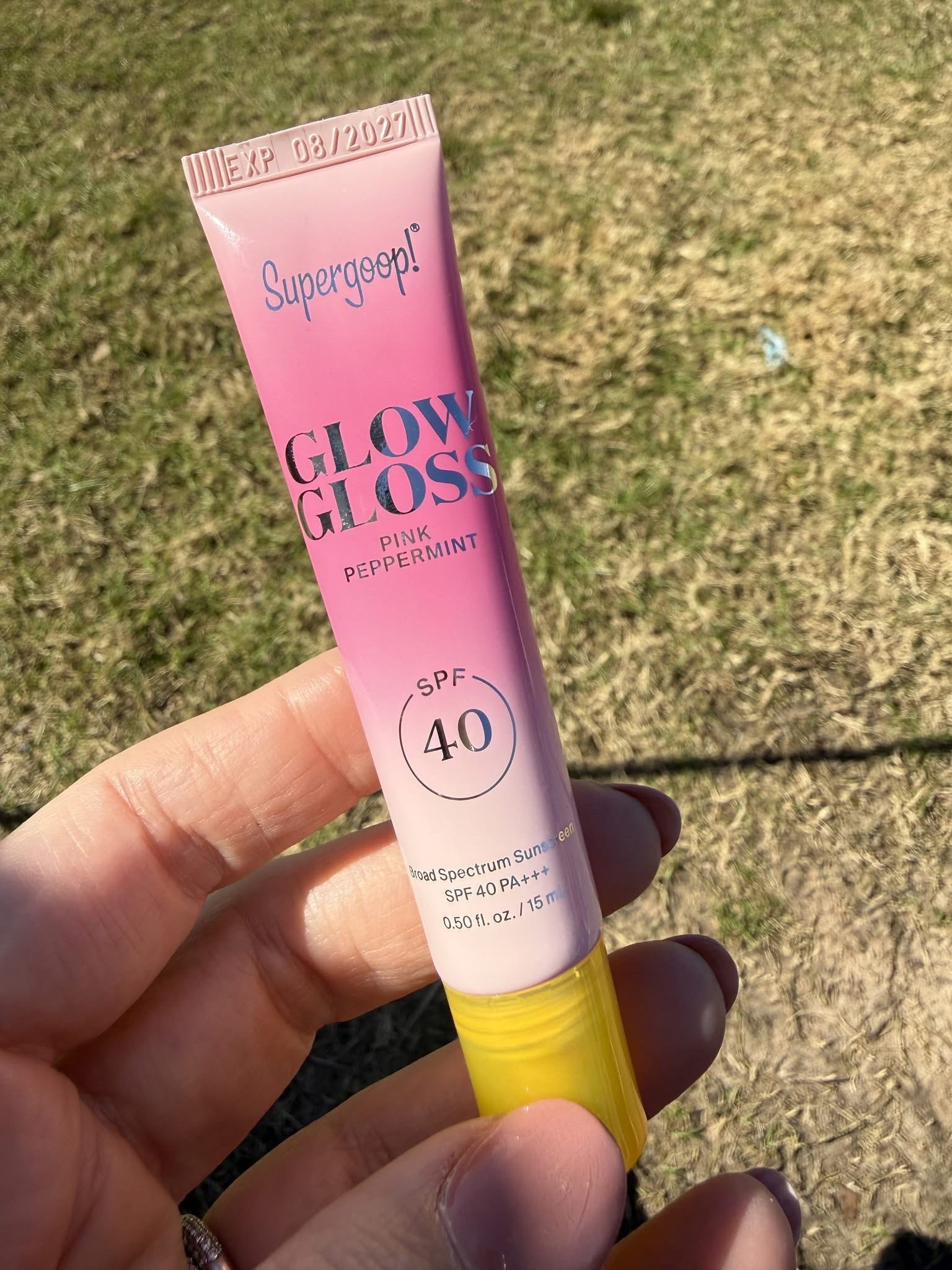 This new Supergoop Glow Gloss is really good! Spf 40!! 

 
