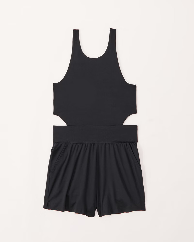 cutout active romper | Abercrombie & Fitch (US)
