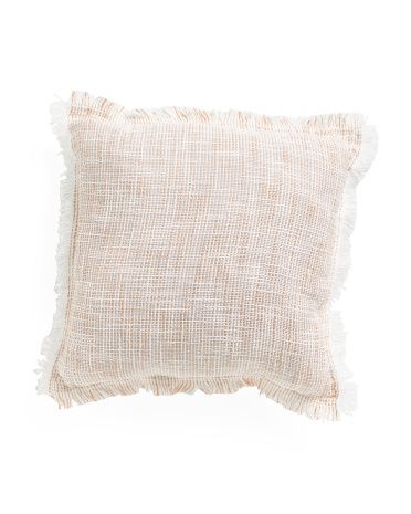 18x18 Indoor Outdoor Natural Pillow | TJ Maxx