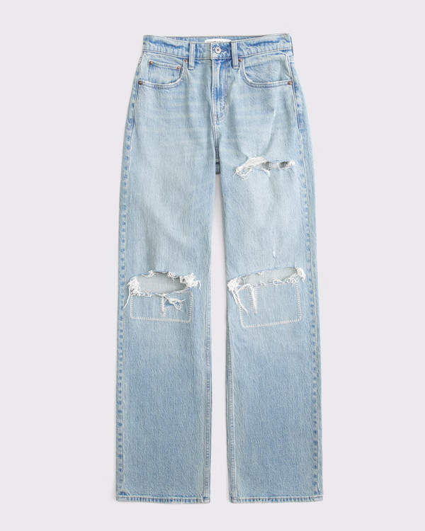 Women's High Rise 90s Relaxed Jean | Women's Bottoms | Abercrombie.com | Abercrombie & Fitch (US)