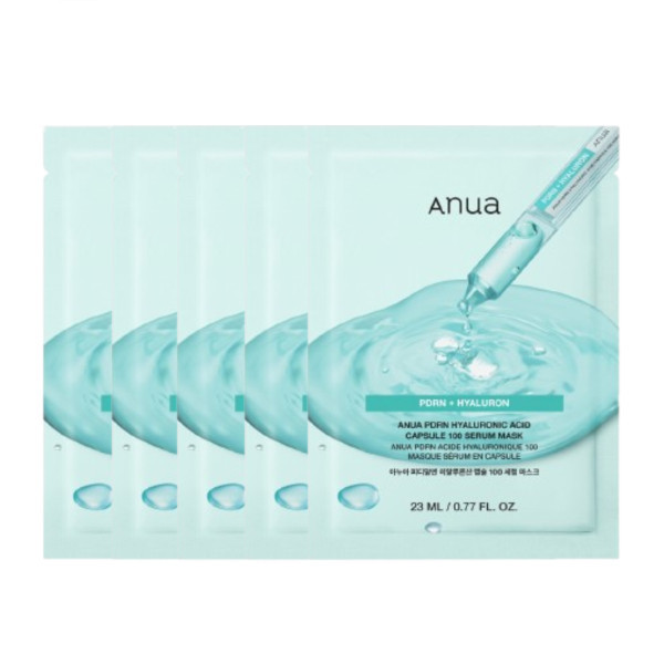 ANUA - PDRN Hyaluronic Acid Capsule 100 Serum Mask - 5pcs | Stylevana