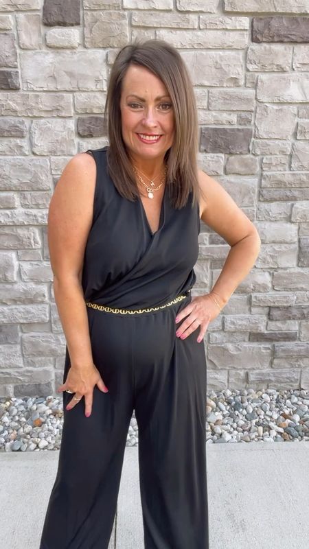 The perfect black
Jumpsuit for a wedding or date night!!!

#LTKVideo #LTKover40 #LTKfindsunder100