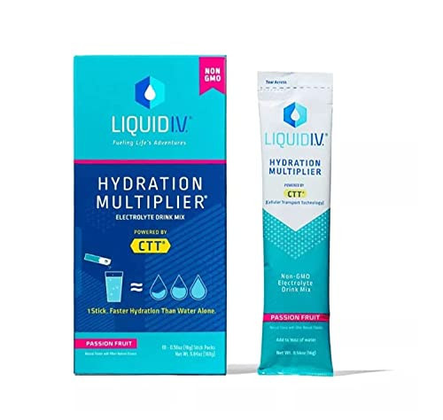 LIQUID IV Passion Fruit Hydration Drink Mix 10 Count, 0.56 OZ | Amazon (US)