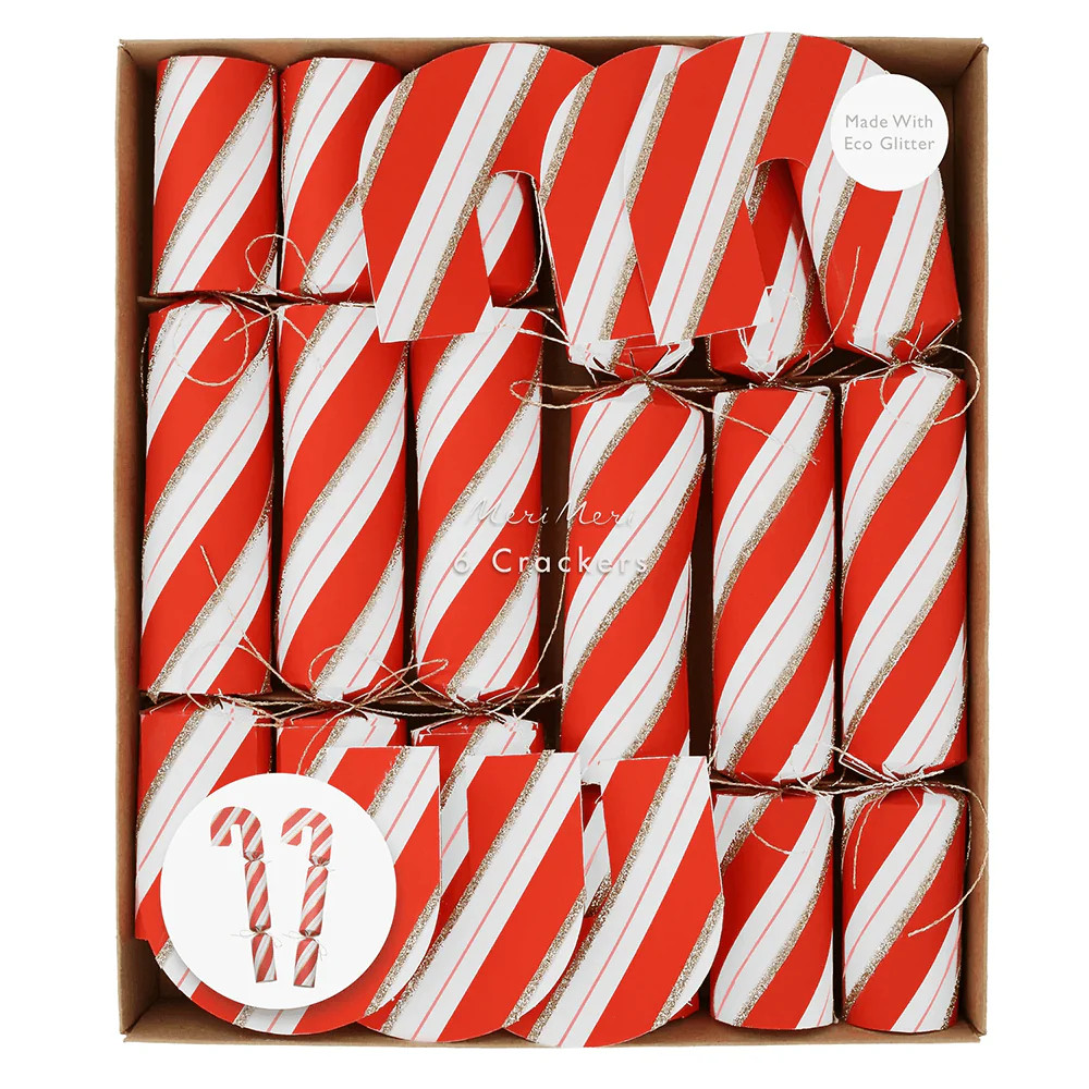 Meri Meri Candy Cane Shape Crackers | Jollity & CO.