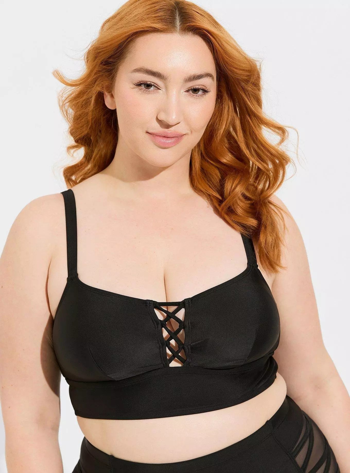 Wireless Strappy Lace Up Bikini Top | Torrid (US & Canada)