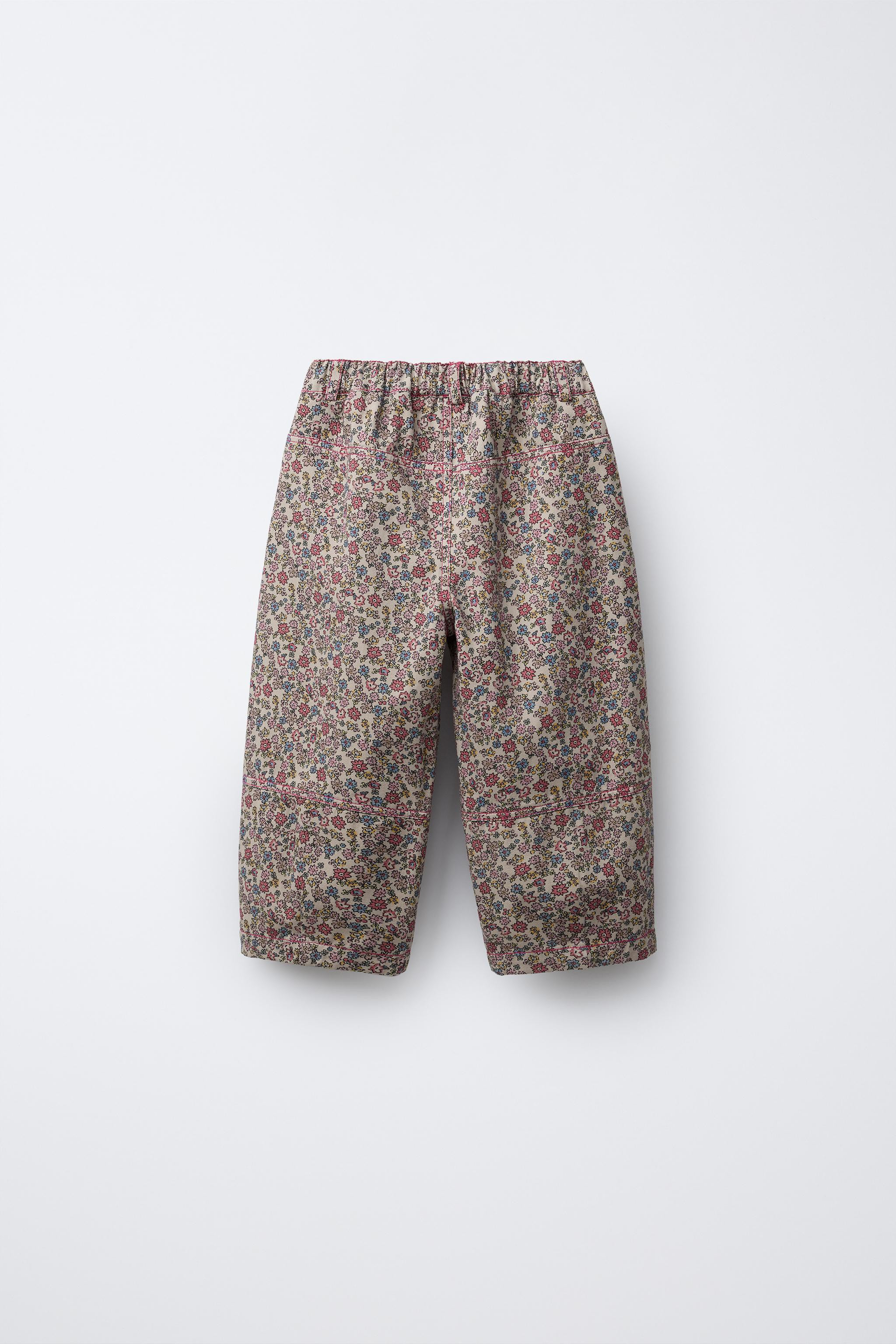 FLOWERED BAGGY PANTS | Zara US