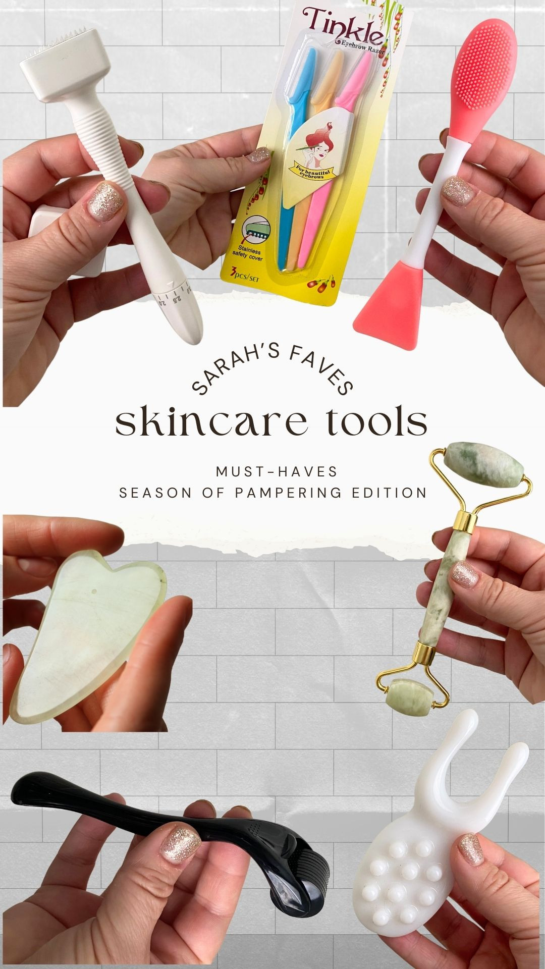 Skincare tools that are inexpensive AND will help you achieve your healthy skin goals. ☑️Grab yourself a lip scrub and use the silicone scrubber to sloth off dry skin from these cold winter days. You'll get a full scrub without the mess all over your fingers. ☑️I use the nose + chin gua sha tool on the pressure point between my eyes/under eyebrow area at the end of my skincare routine. Press + hold for 5-10 seconds, repeat as many times as you'd like- thank me later 😇

#LTKCyberWeek #LTKHoliday #LTKBeauty