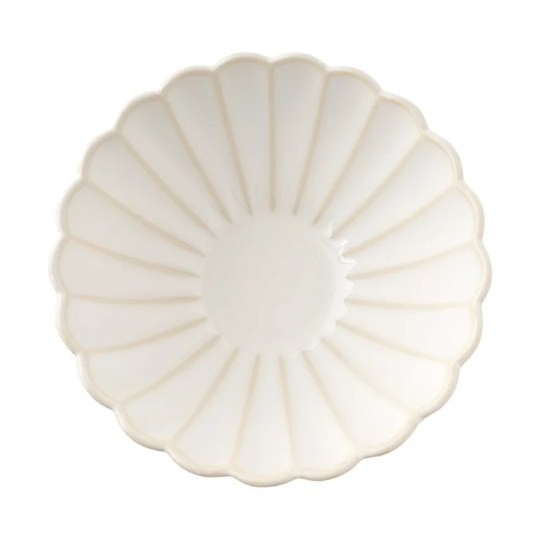 The Pioneer Woman Colette 12-Piece Stoneware Dinnerware Set, Cream | Walmart (US)