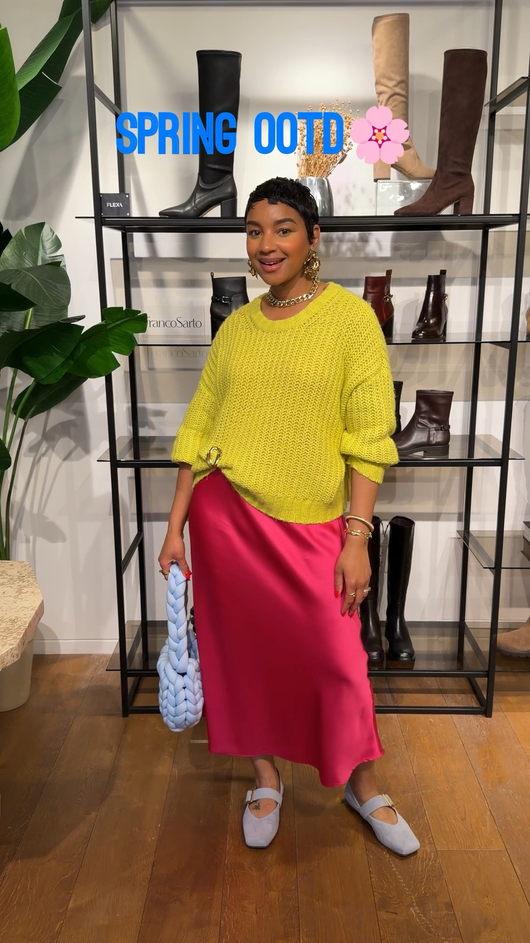 Yes you can layer in the spring! I layered this knit sweater with my pink slip dress! I used a brooch to give the sweater a little asymmetrical shape. These flats are the cutest and the most comfortable flats I own! The perfect spring look!

#LTKootd #LTKgrwm #LTKSeasonal