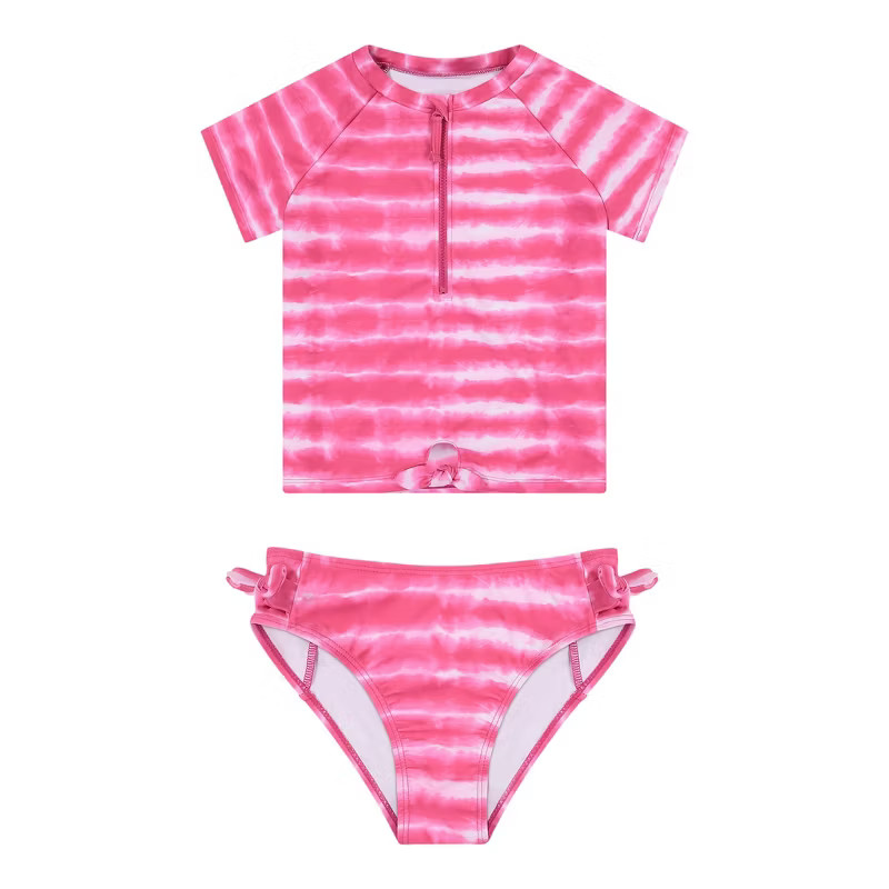 Andy & Evan Kids Girls Rashguard & Swim Suit Set Pink, Size 13 | Target