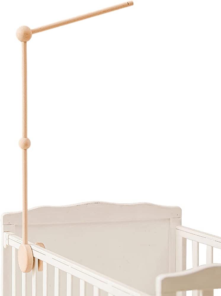 Baby Crib Mobile Arm - HBM 30 Inch Wooden Mobile Arm for Crib Mobile Hanger for Crib Baby Girl Nu... | Amazon (US)