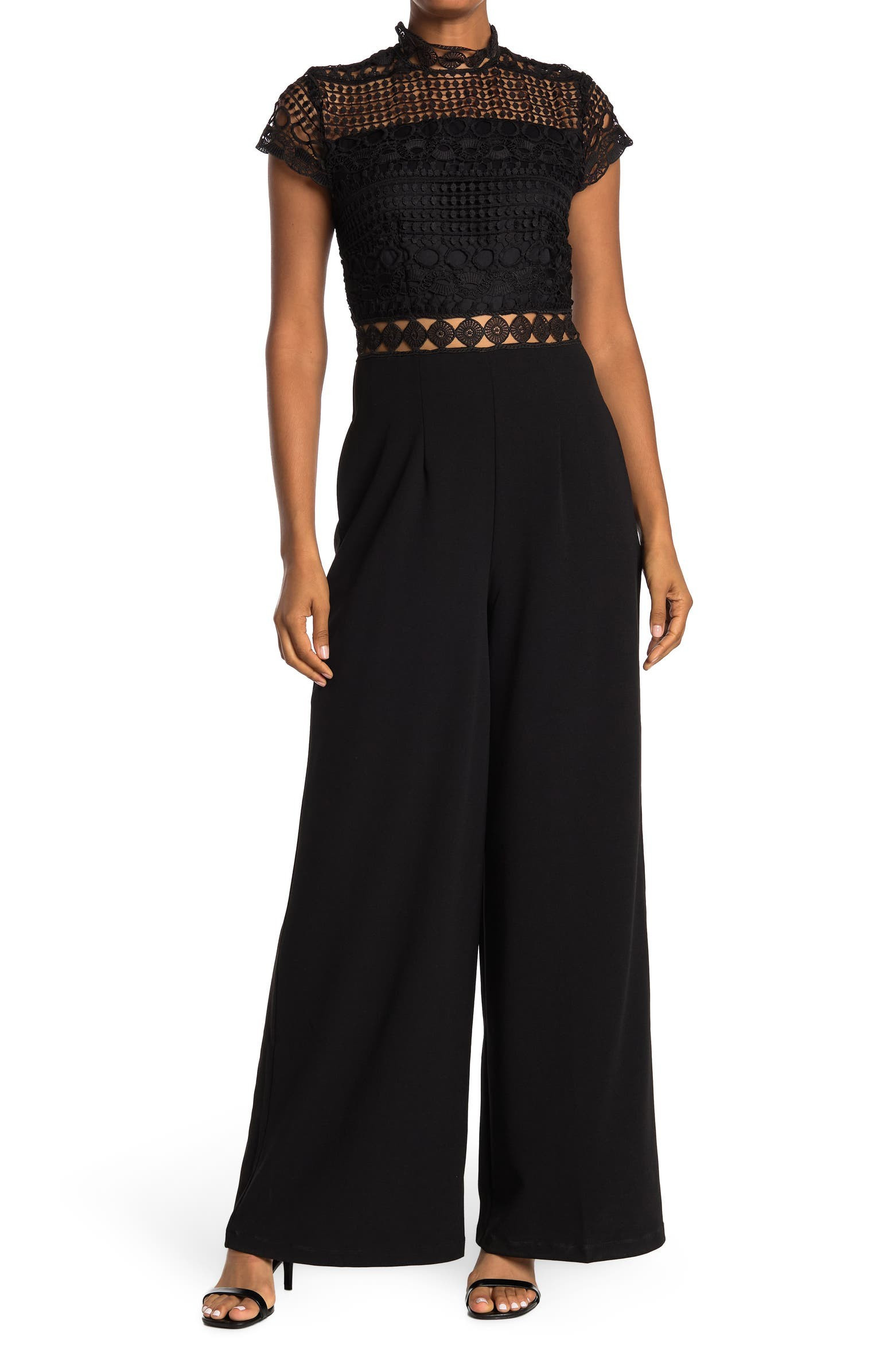 Dayna Crochet Lace Cap Sleeve Jumpsuit | Nordstrom Rack