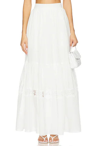 Aje Chant Midi Skirt in Ivory from Revolve.com | Revolve Clothing (Global)