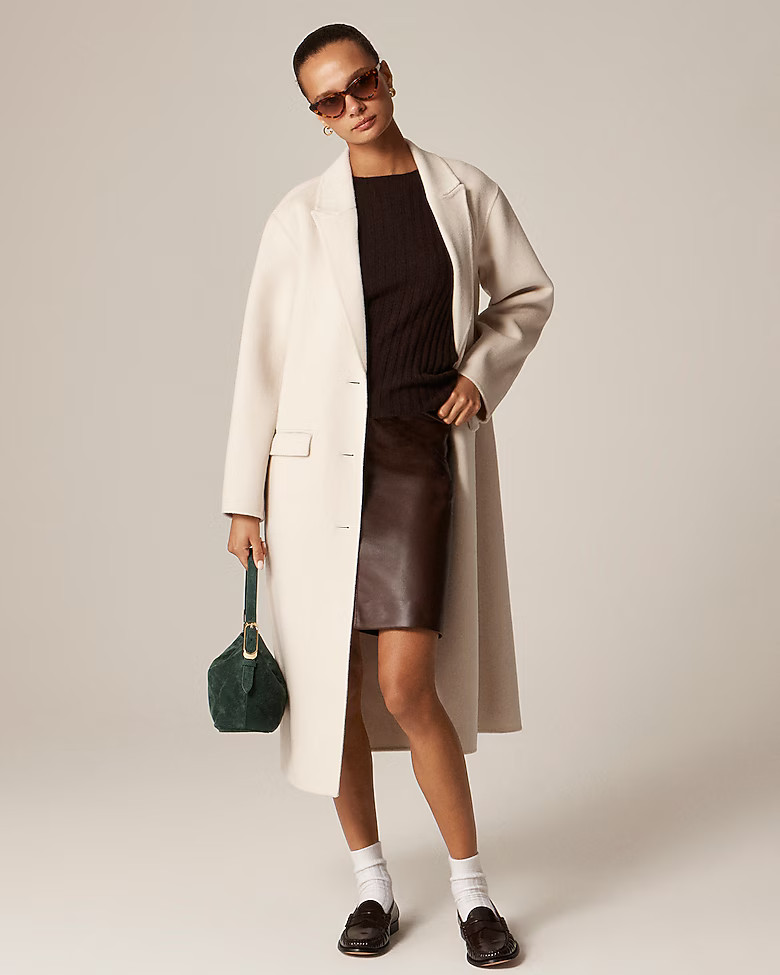 Chiara topcoat in Italian double face | J. Crew US