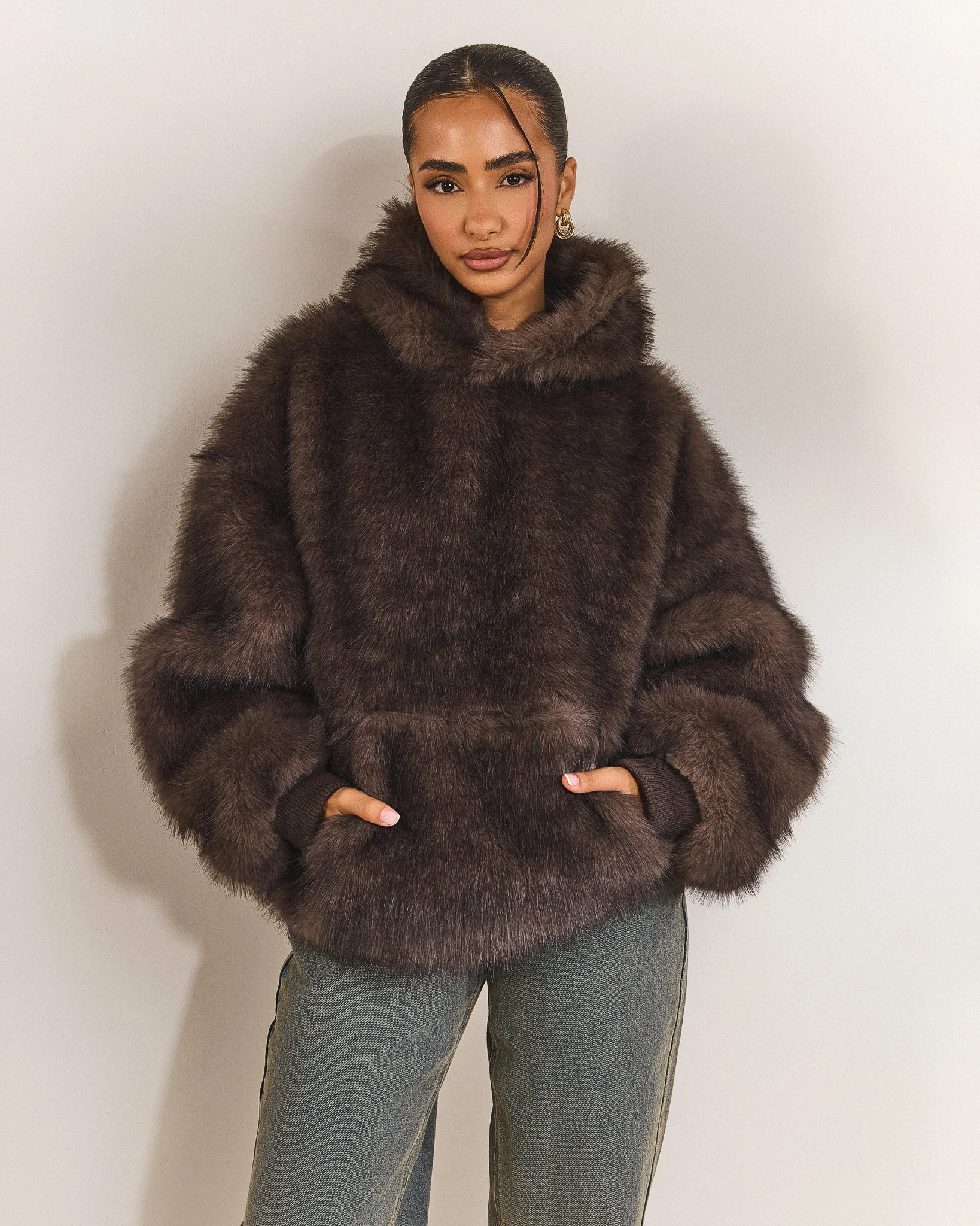 The Blair Hoodie in Brown | Mars The Label