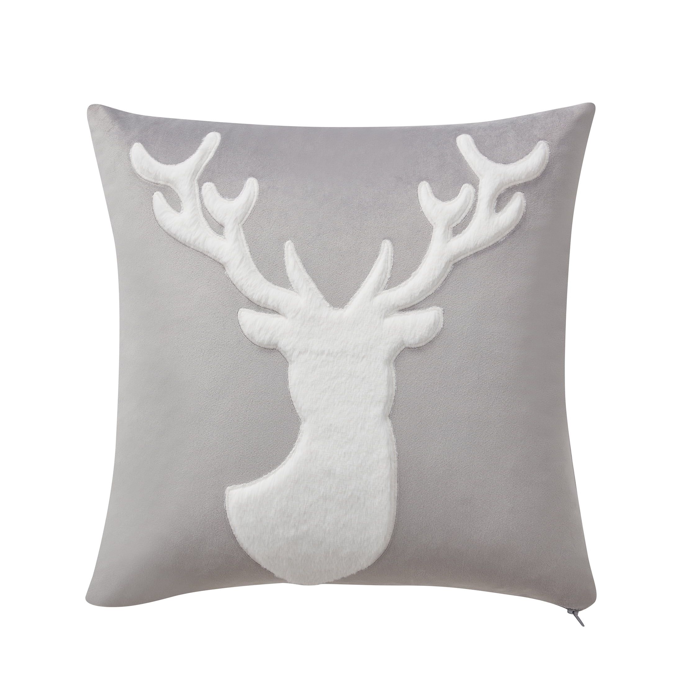 My Texas House Holiday Reindeer Square Decorative Pillow Cover, 18" x 18", Multi - Walmart.com | Walmart (US)