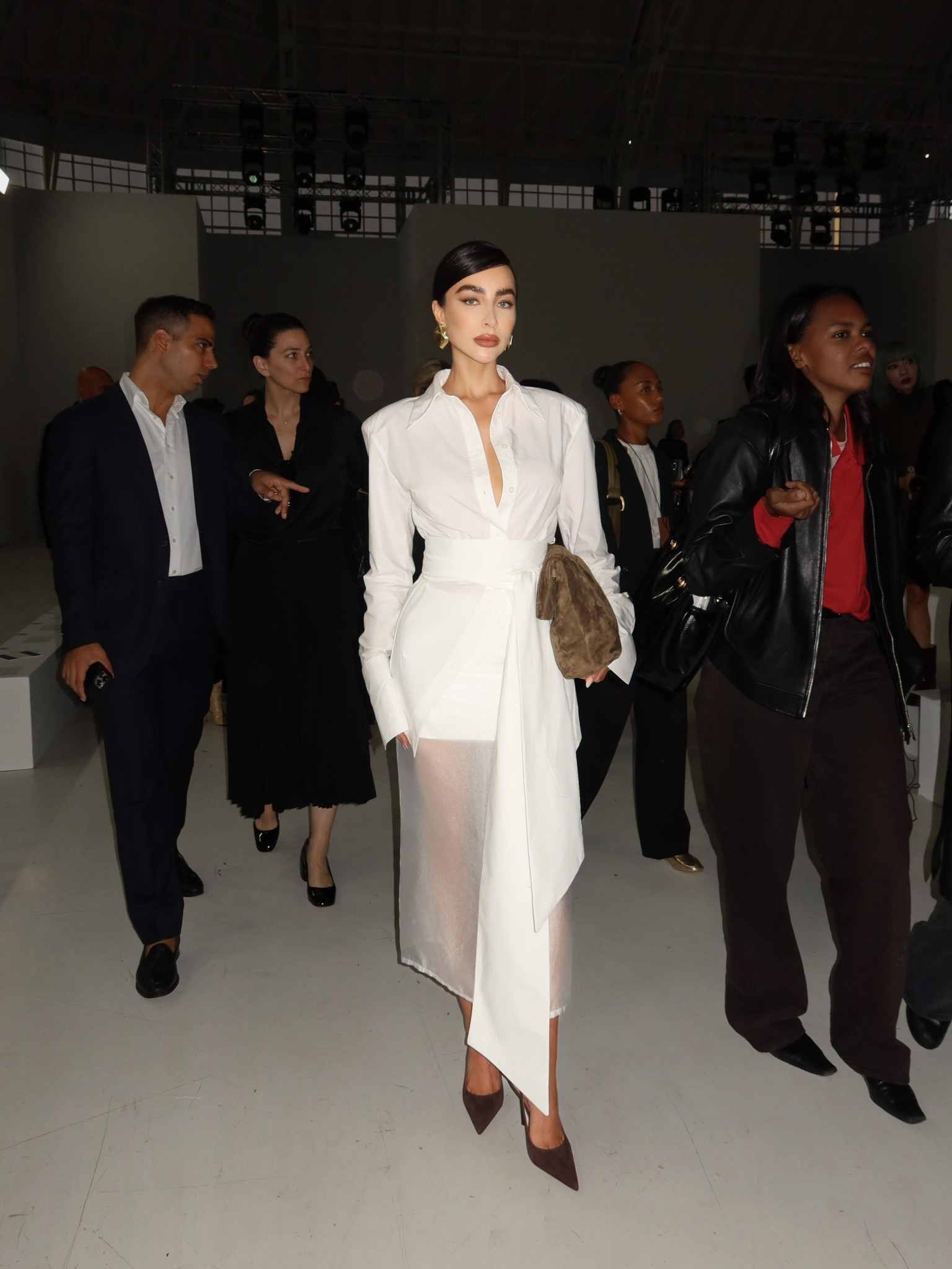 Milan Fashion Week, MFW, White sheer skirt, White shirt, Paris Texas suede slingback heels

#LTKFashionMonth #LTKaustralia #LTKspring