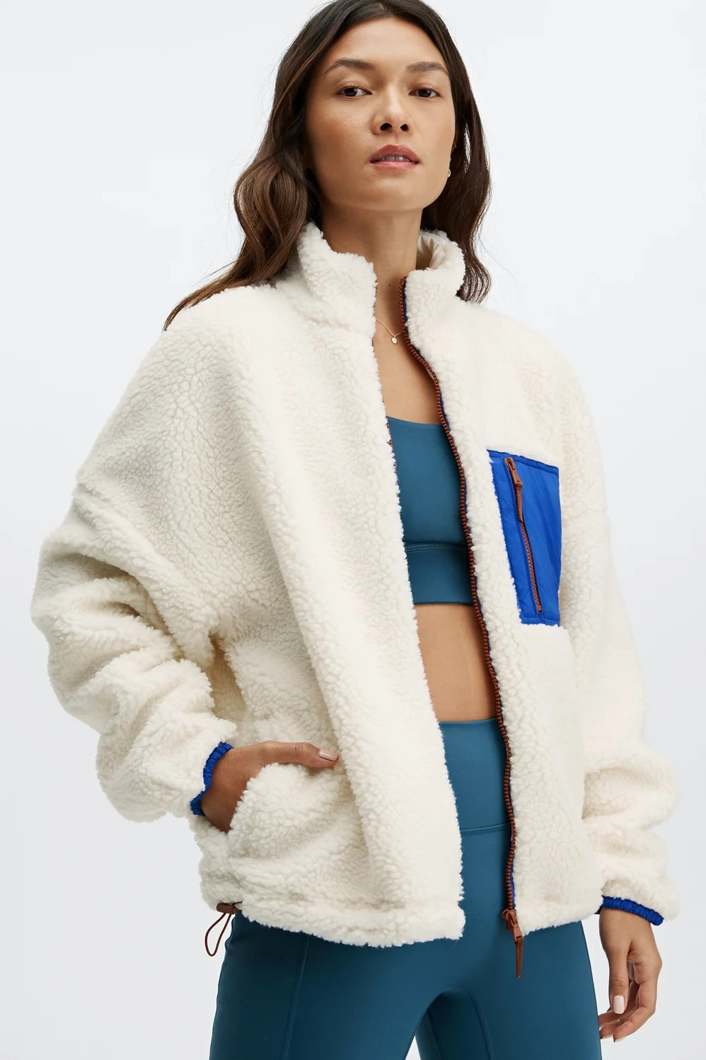 Rylan Sherpa Jacket | Fabletics - North America