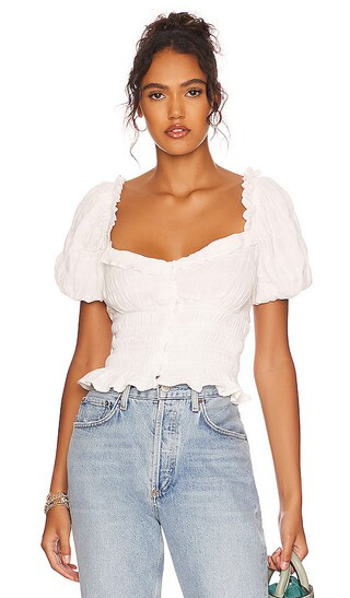 Anza Top in White | Revolve Clothing (Global)