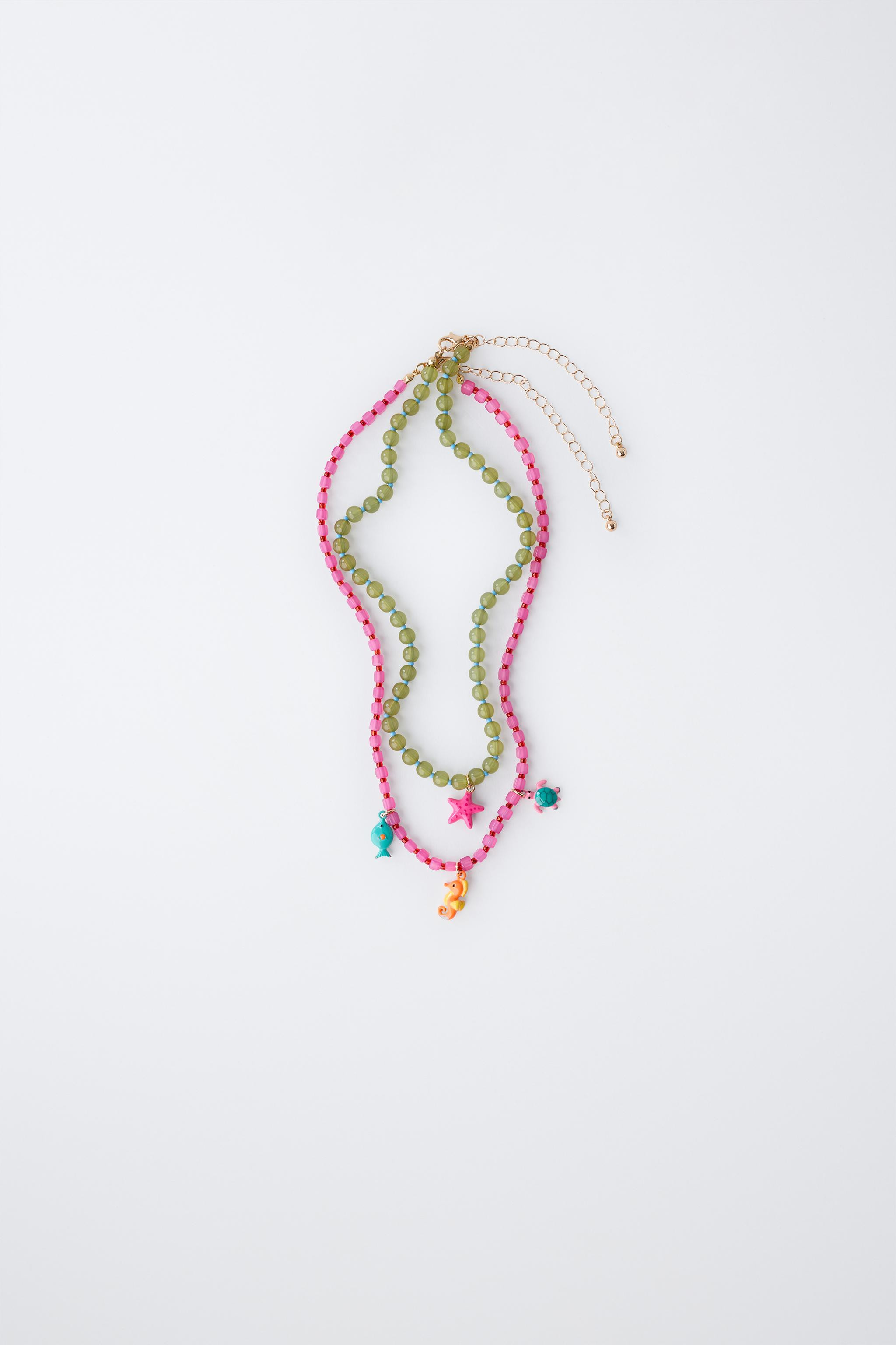 PACK OF TWO SEA BEAD NECKLACES | Zara US