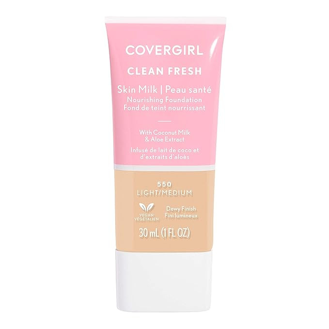COVERGIRL, Clean Fresh Skin Milk Foundation, Light/Medium, 1 Count | Amazon (US)