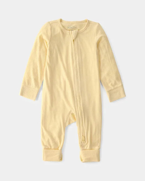 Baby 2-Way Zip PurelySoft Sleep & Play Pajama - Yellow | Carter's | Carter's Inc