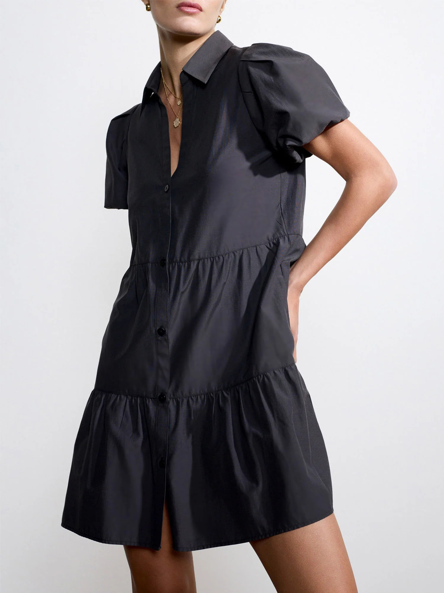 Brochu Walker | Women's Havana Mini Dress in Washed Black | Brochu Walker