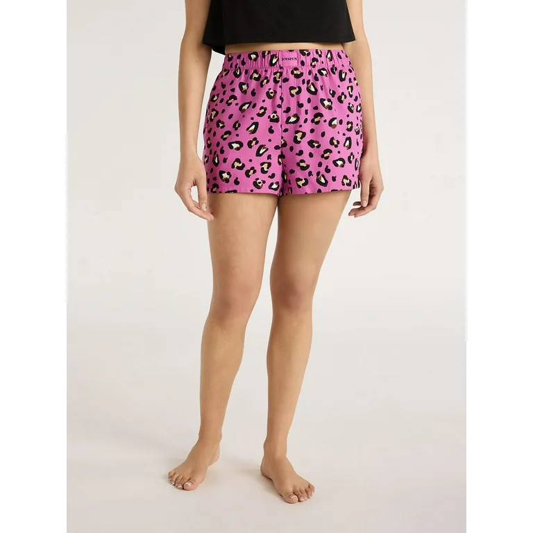 Joyspun Women's Woven Pajama Boxer Shorts, Sizes XS to 3X - Walmart.com | Walmart (US)