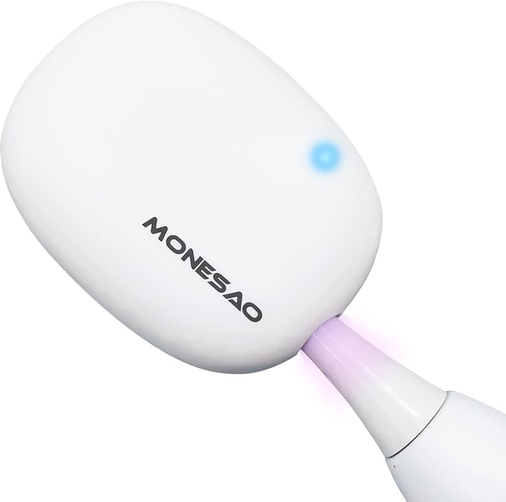 MONESAO Toothbrush Sanitizer, UVC Toothbrush Sterilizer Covers with Holder, Rechargeable Travel H... | Amazon (US)