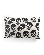 23x14 Knitted Skull Pillow | Marshalls
