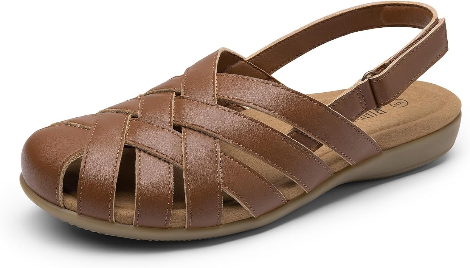 Rihero Closed Toe Sandals Women Comfortable Arch Support Fisherman Walking Sandals with Adjustabl... | Amazon (US)