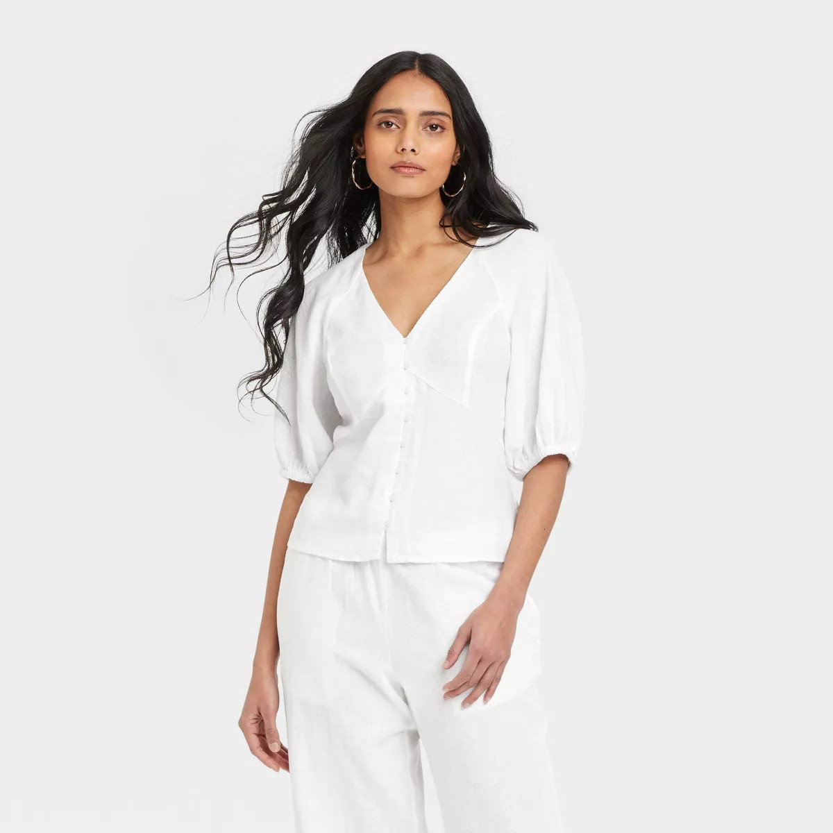 Women's Linen Blouse - A New Day™ | Target