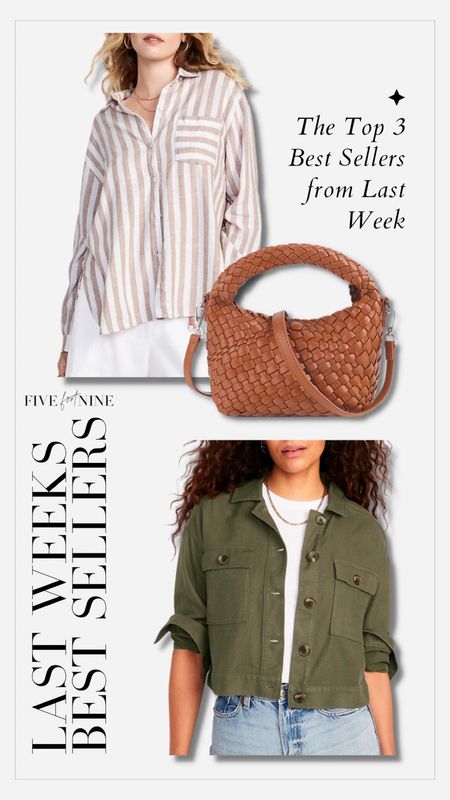 Striped linen shirt, Amazon quilted bag, linen jacket 

#LTKsalealert #LTKunder50