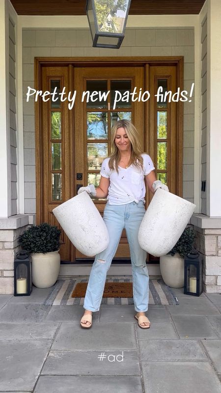 Getting 4th of July ready with new outdoor finds from @loweshomeimprovement! #ad I found the prettiest planters for my patio, and this tabletop fire pit is so fun for summer nights in our yard! 

Be sure to take advantage of Lowe’s 4th of July Sale and celebrate summer with amazing deals! #LowesPartner 🎆

#LTKSummerSales #LTKHome #LTKSaleAlert