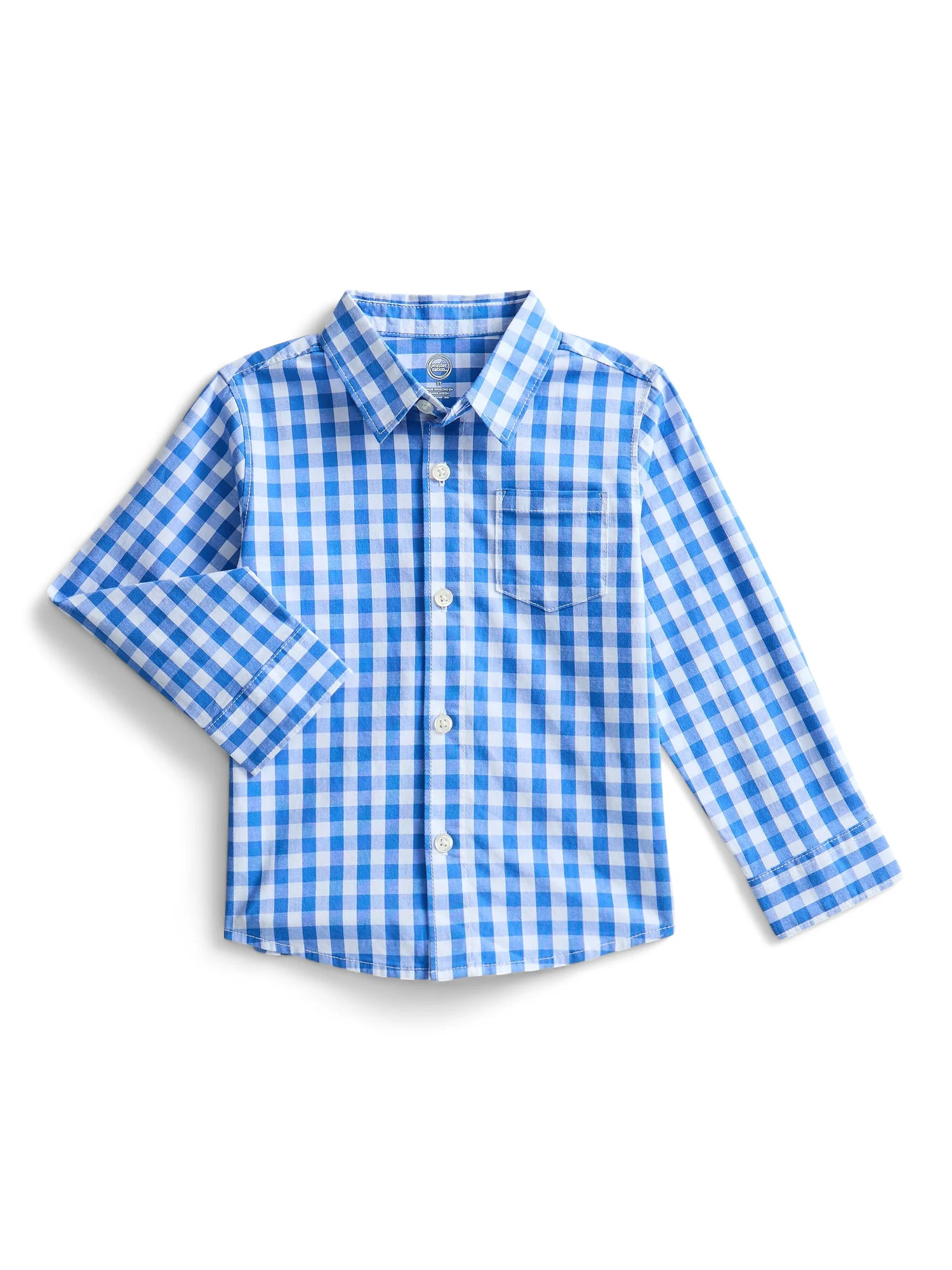 Wonder Nation Toddler Boys Woven Shirt, Sizes 12M-5T | Walmart (US)