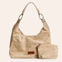 Wrangler Beige Tooled Leather Hobo Handbag | Cavender's